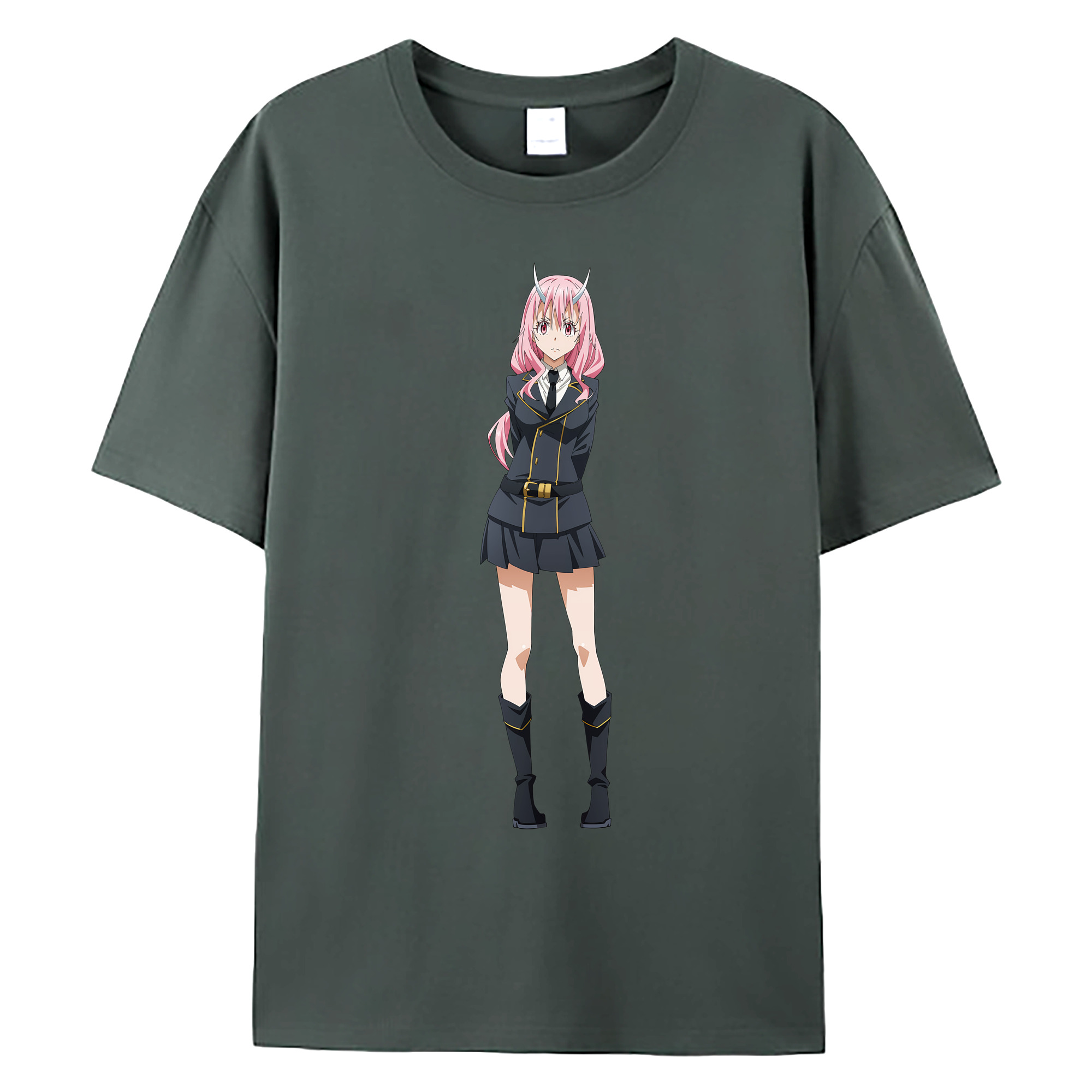 （画像用） 転スラ Regarding Reincarnated to Slime 綿100％ メンズ半袖Tシャツ｜肌触りやわらか＆通気性